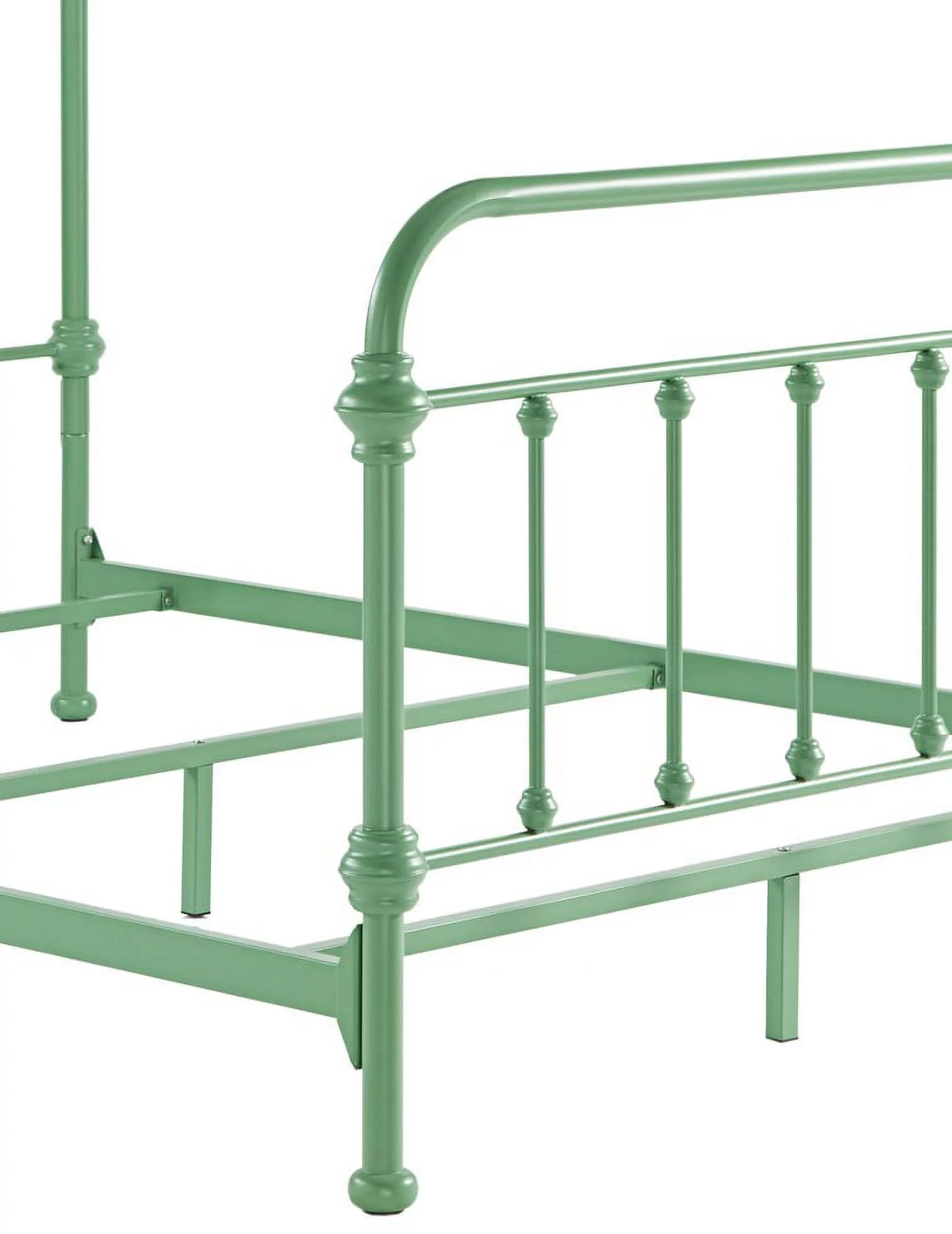 Weston Home Nottingham Metal Twin Bed, Blue Steel - Inhomebuy