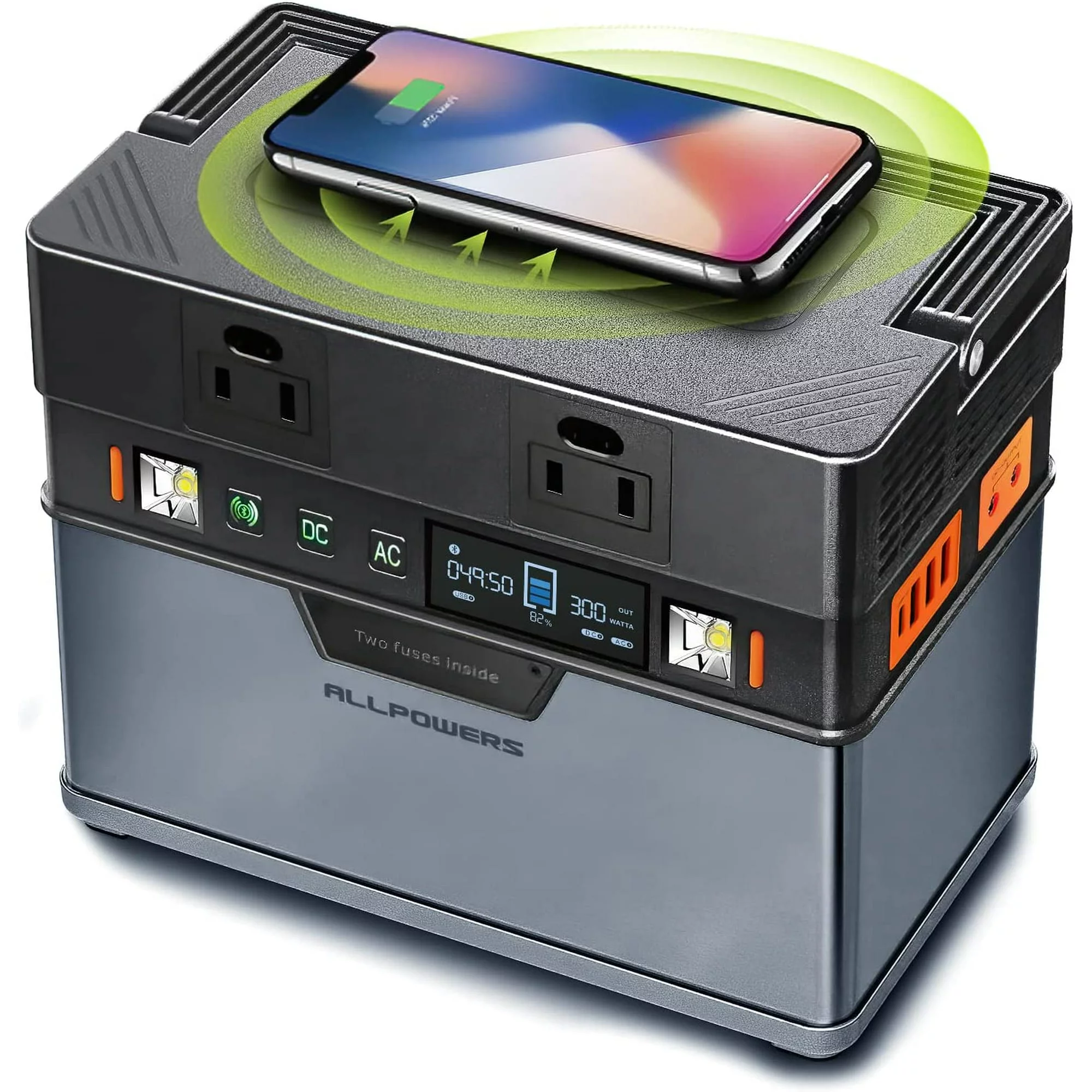 ALLPOWERS S300 288Wh Portable Power Station, Wireless Charging,  with 300 Watt AC Outlets, Solar Generator for Outdoor Camping RV Travel Emergency off-Grid CAPA - Inhomebuy