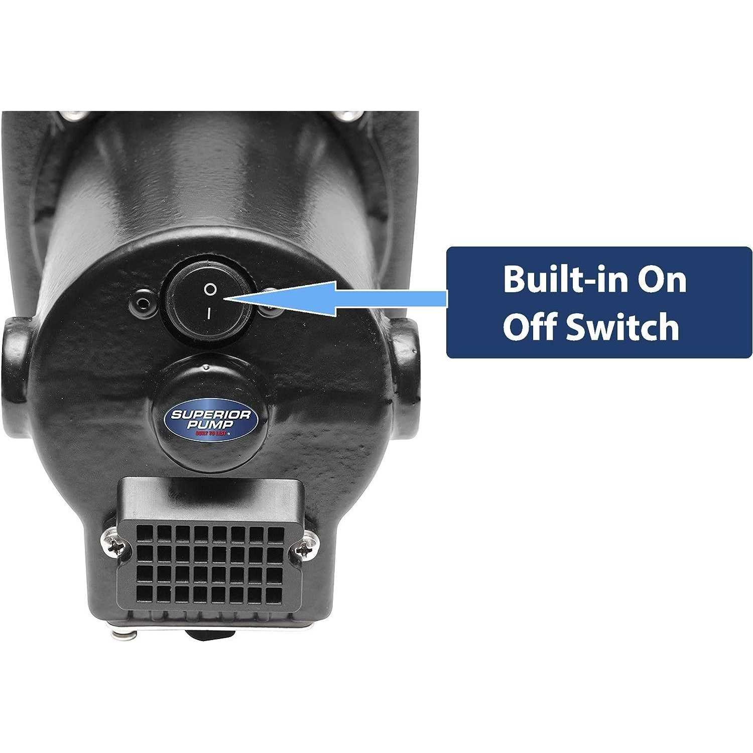 Superior Pump 1/2 HP Submersible Thermoplastic Utility Pump 91570 - Inhomebuy