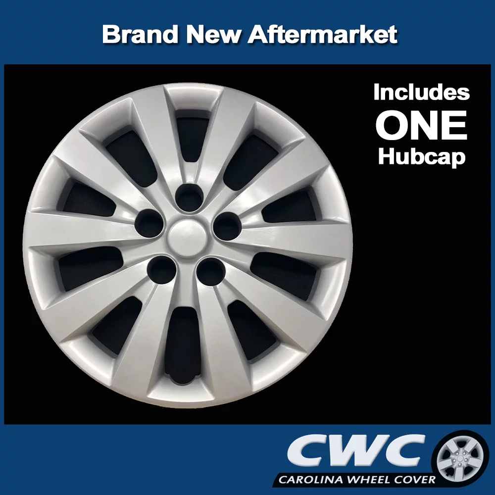 Carolina Wheel Cover CWC53089-xms 16-inch Premium Replica Replacement Wheel, Silver - Inhomebuy