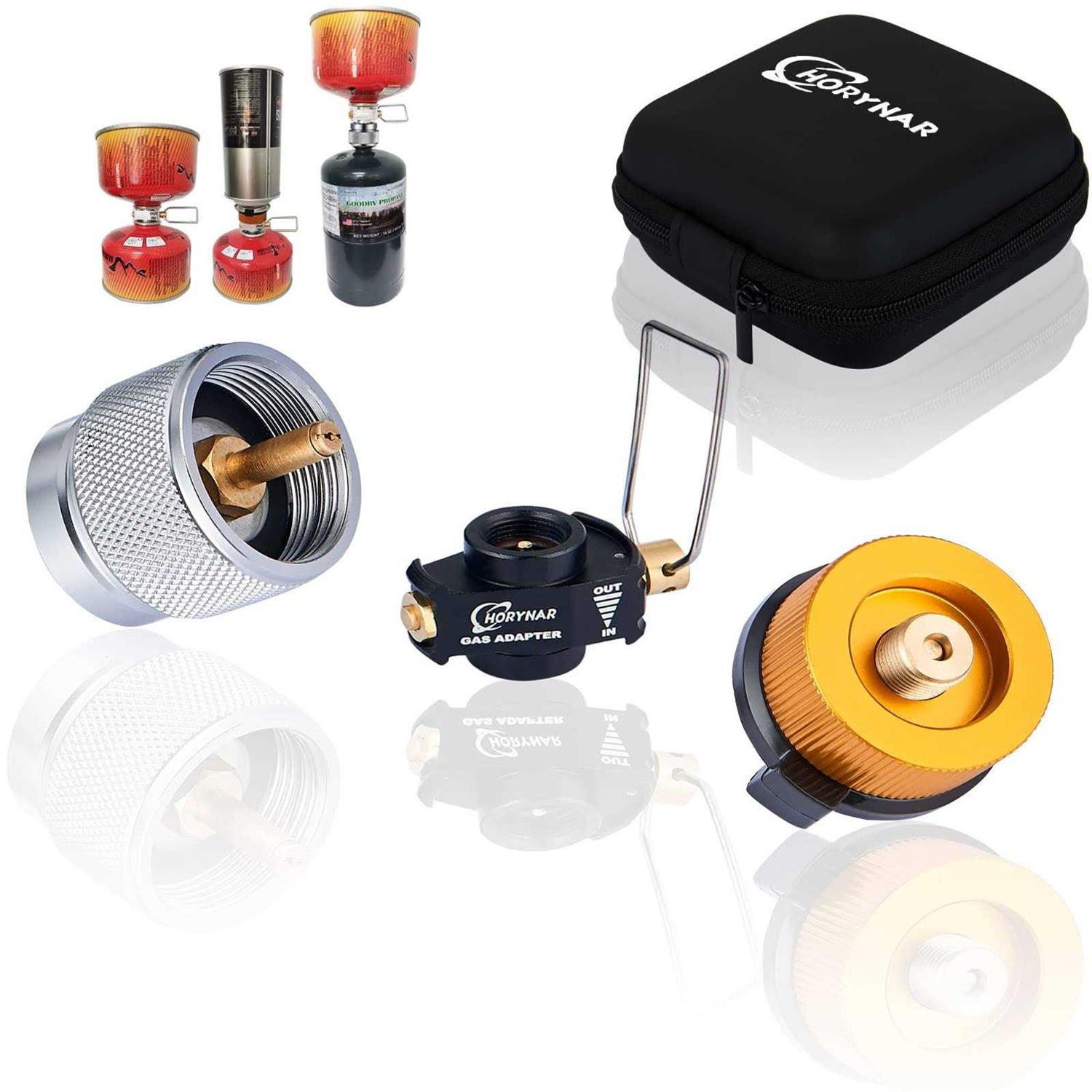 Isobutane Fuel Canister Isobutane Canister Butane Propane Adapter with Exhaust - Inhomebuy