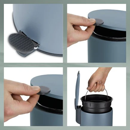 Dust Bin Mats Smoke Blue 3L - Inhomebuy