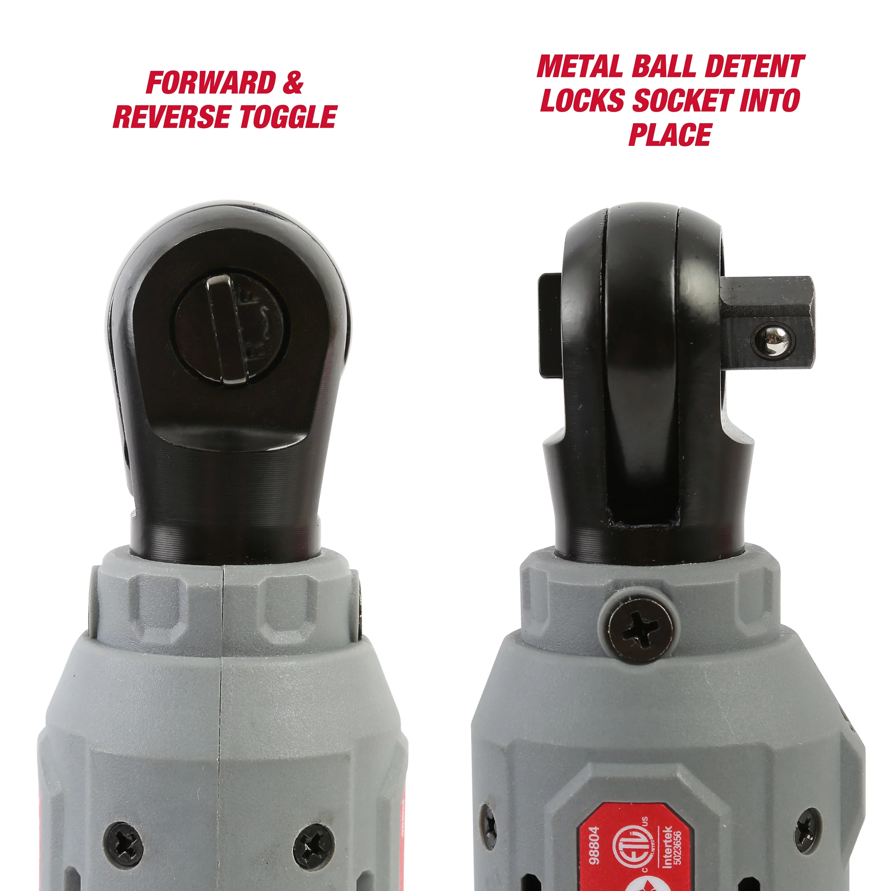 Hyper Tough 12V Max* Lithium-Ion Cordless 3/8-Inch Ratchet with 1.5Ah Battery and Charger, 98804 - Inhomebuy