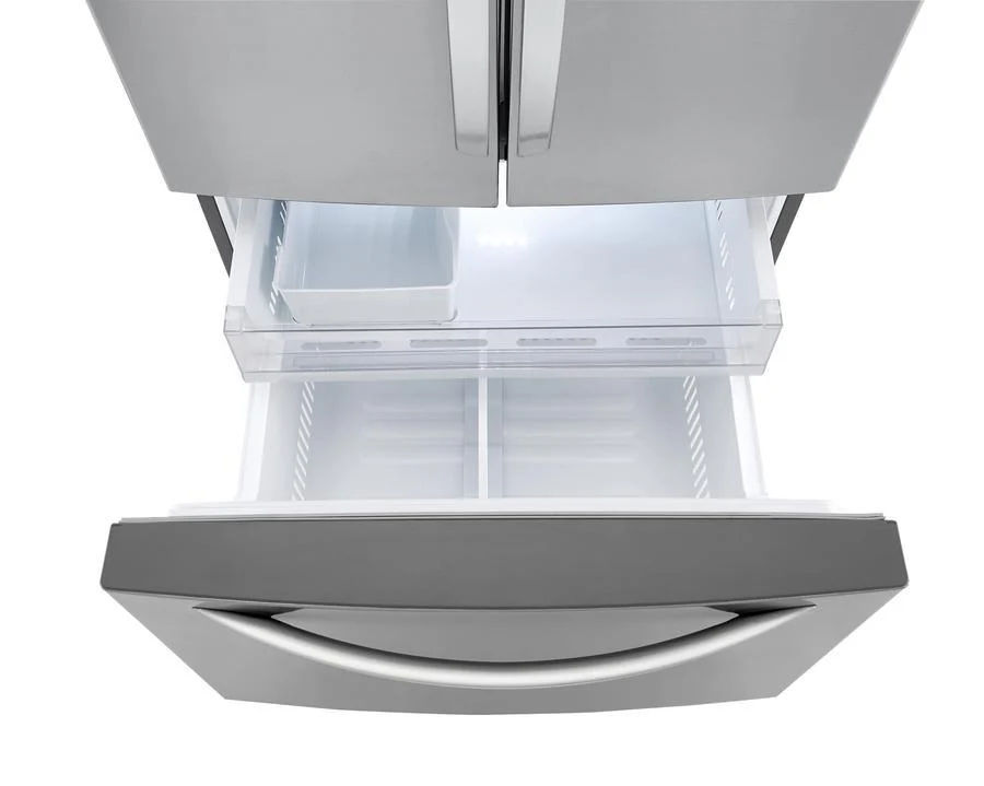 LG 33 IN. 25 CU. FT. SMUDGE-RESISTANT STAINLESS-STEEL FRENCH DOOR REFRIGERATOR WITH SMARTDIAGNOSIS - - Inhomebuy