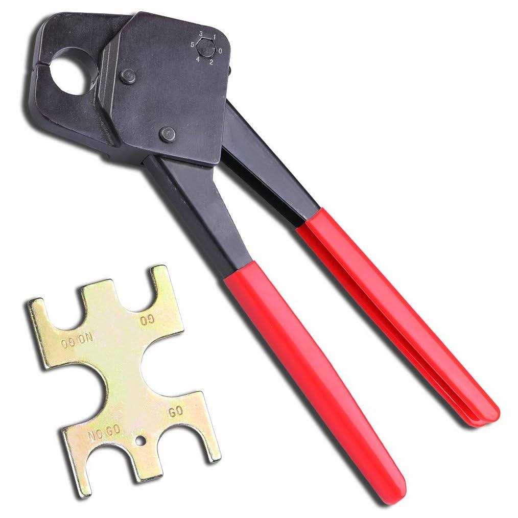 Yescom 1/2 3/4 PEX Crimper Copper Ring Crimping Tool Go/no Go Gauge - Inhomebuy