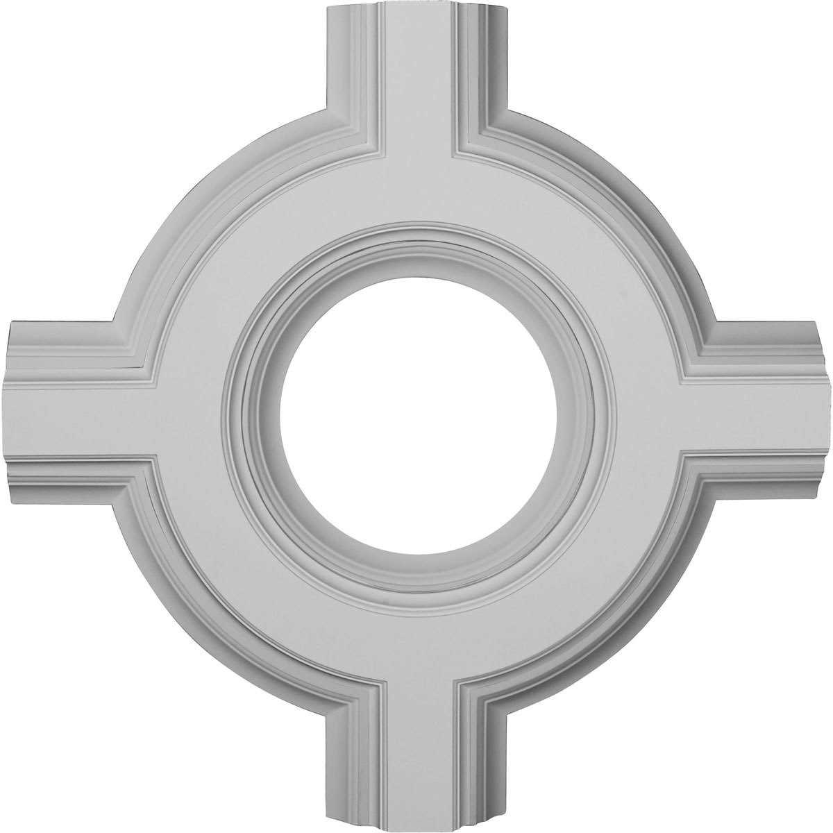 Ekena Millwork 36 x 36 Vertical Surface Mount PVC Gable Vent - Inhomebuy