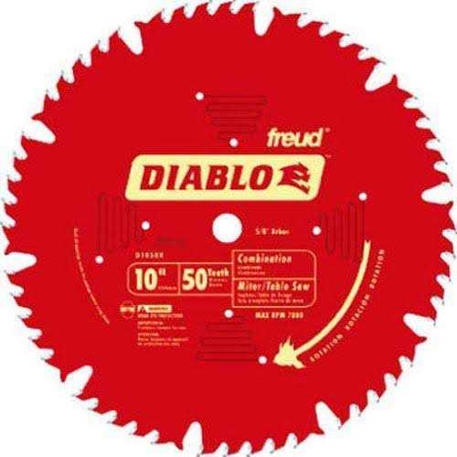 Diablo 10 50 Tooth Combination Saw Blade D1050X - Inhomebuy