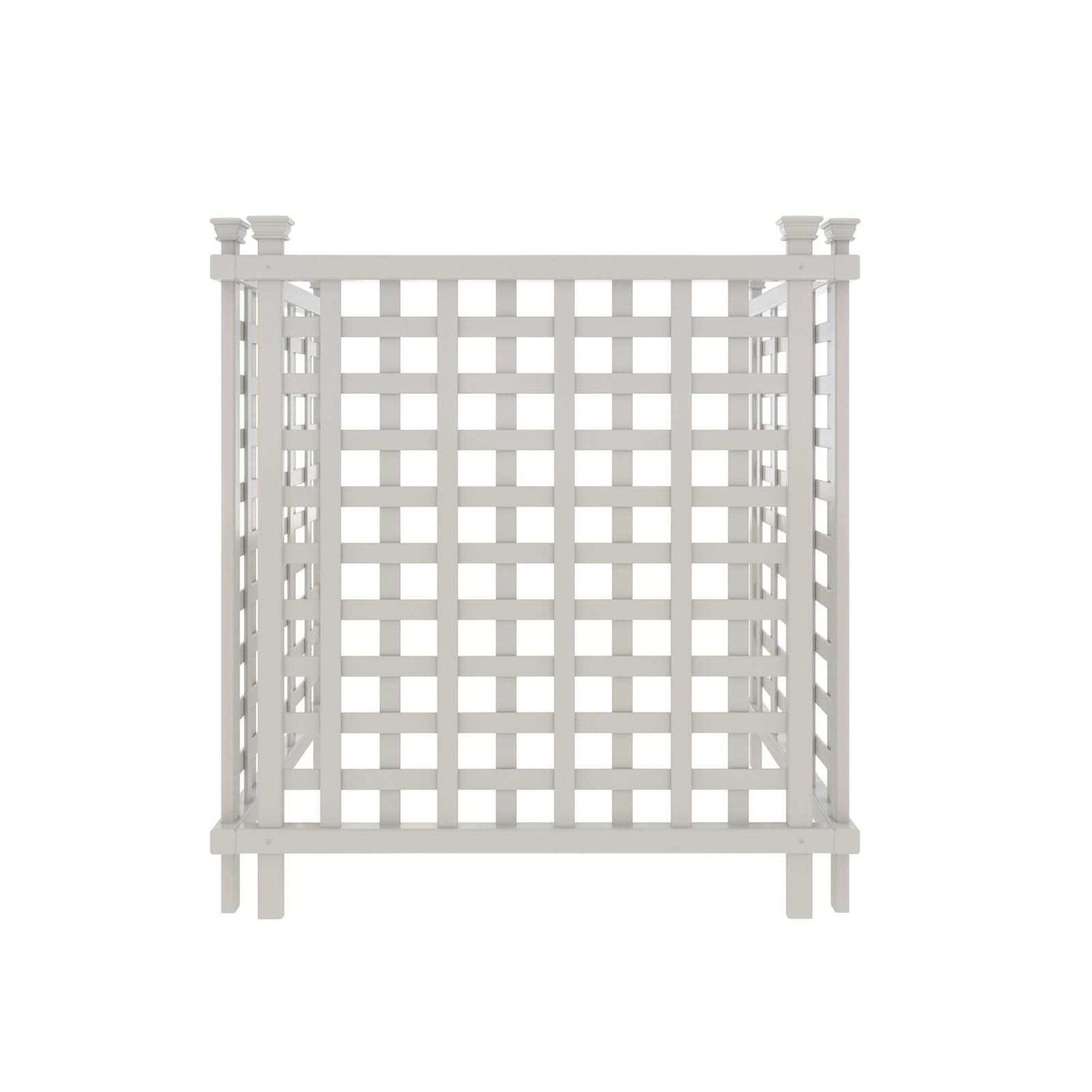 Zippity Outdoor Products Keswick No-Dig Vinyl Privacy Fence and Screen Kit - Inhomebuy