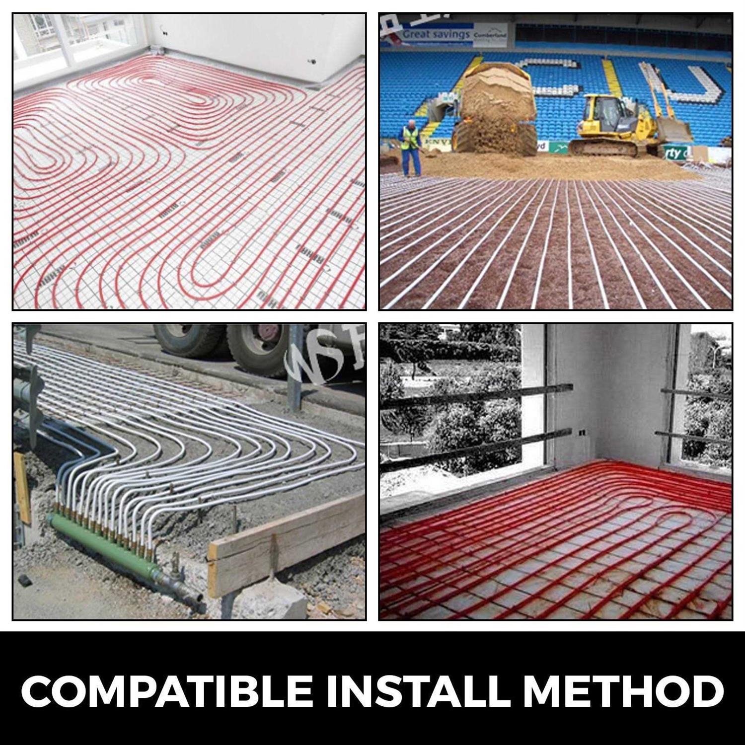 VEVOR PEX Tubing Oxygen Barrier PEX-B Radiant Floor Heating PEX Pipe PEX Tube - Inhomebuy