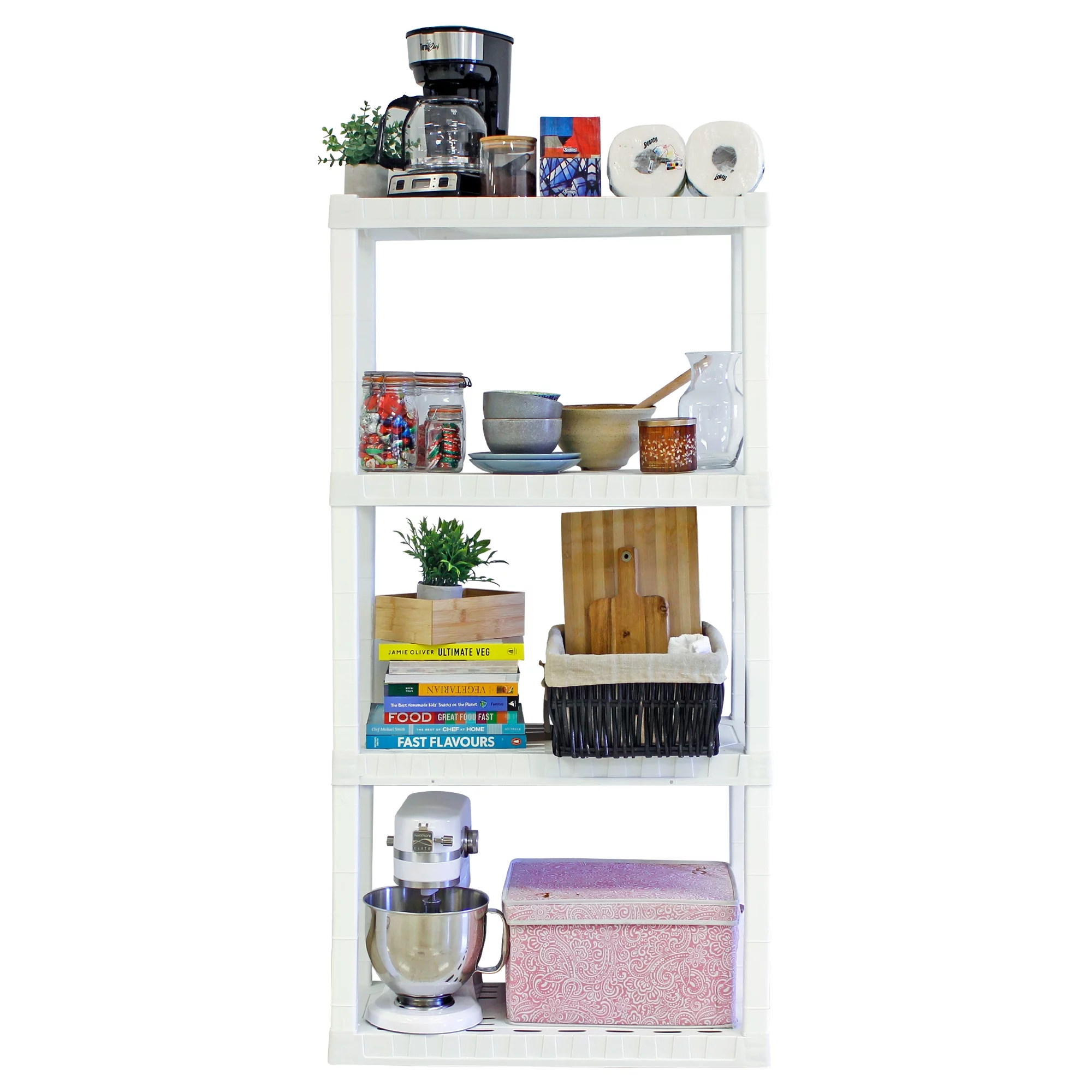 Hyper Tough 4-Tier Shelving Unit, W30 x D14 x H57
