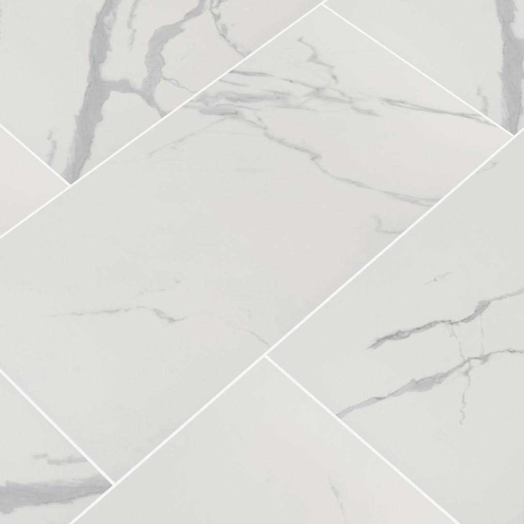 MSI Dymo Wavy White Glossy 12 in. x 24 in. Glazed Ceramic Wall Tile - Inhomebuy