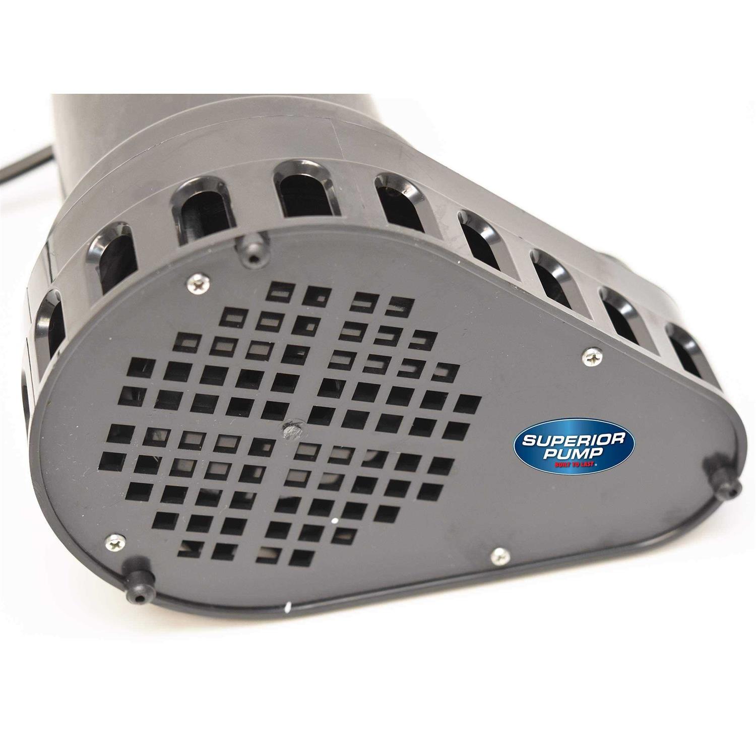 Superior Pump 1/2 HP Stainless / Cast Iron Pedestal Sump Pump 92551 - Inhomebuy