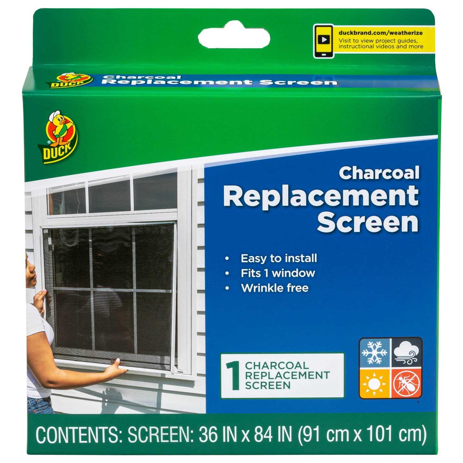 Duck Brand Replacement Screen in a Box Kit 84 in. x 36 - Inhomebuy