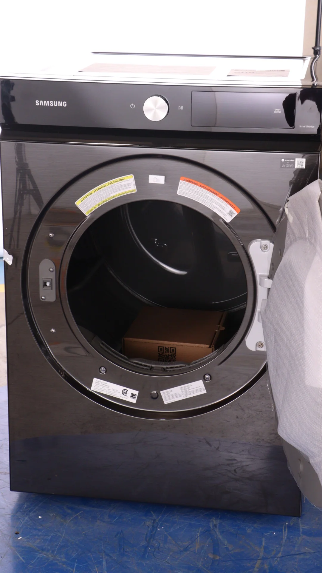 SAMSUNG BESPOKE 27 IN. 7.5 CU. FT. BLACK STAINLESS STEEL ELECTRIC DRYER WITH SUPER SPEED DRY - DVE46 - Inhomebuy