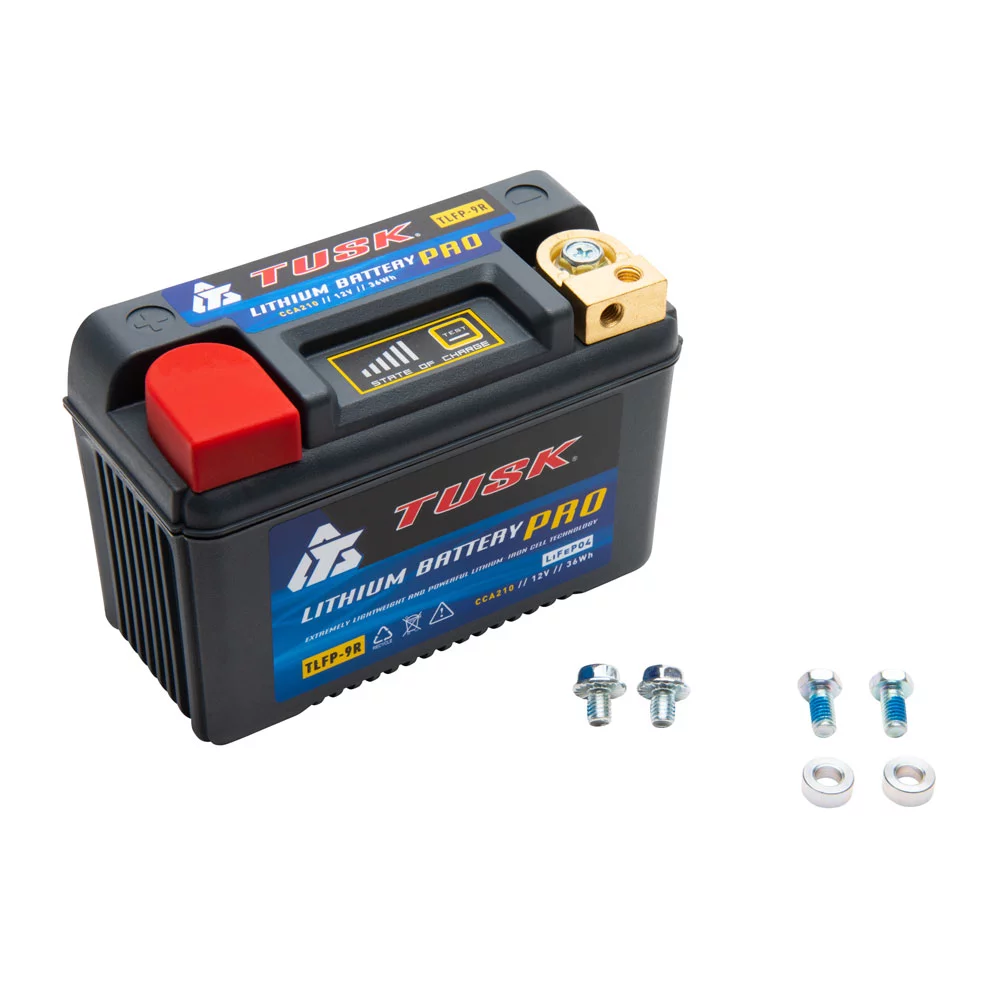 Tusk Lithium Pro Battery TLFP-9R For KAWASAKI KLR650 2022 - Inhomebuy