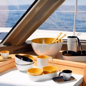 Summer - Salad Bowl & Cutlery - Black - Inhomebuy