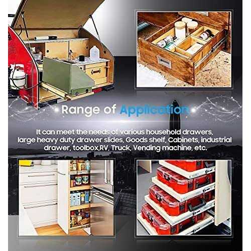 YENUO Heavy Duty Drawer Runners Slides with Lock 400 500 600 700 800 900 1000 Full Extension Ball Bearing Rails - Inhomebuy