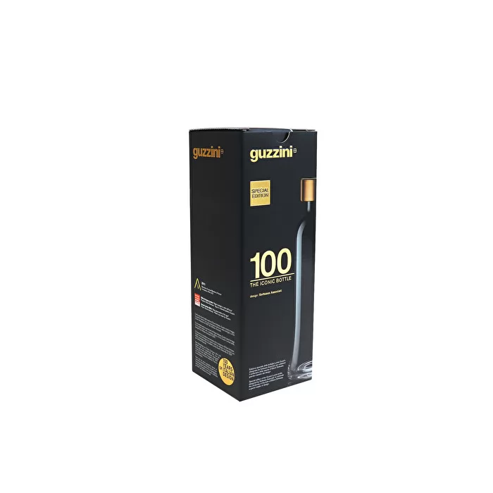 Glass Bottle - 1 Litre 100 Icons Gold - Inhomebuy