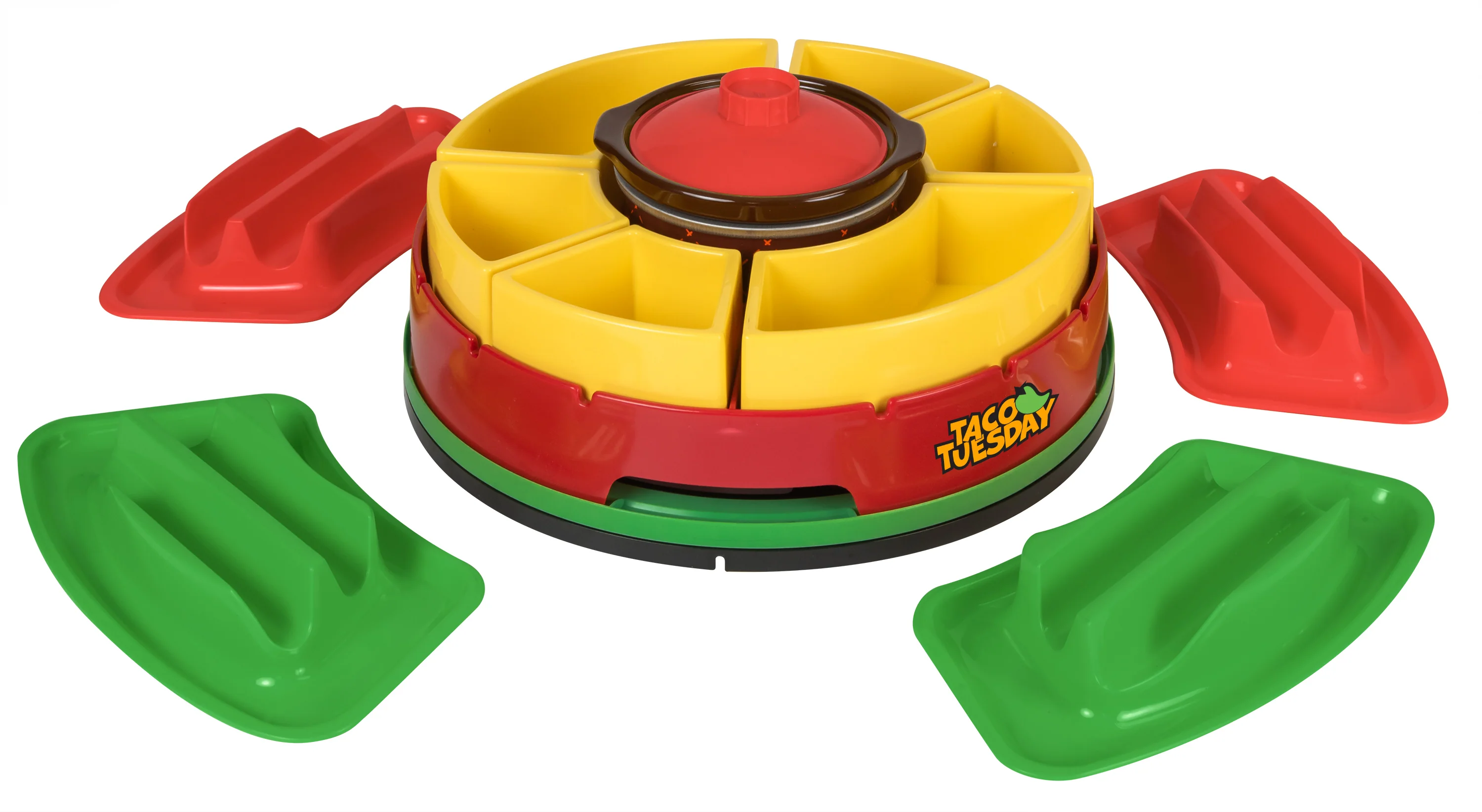 Taco Tuesday Heated Lazy Susan Taco Bar - Inhomebuy