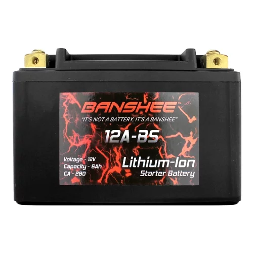 Banshee Lithium Iron YTX12A-BS Motorcycle battery - Inhomebuy