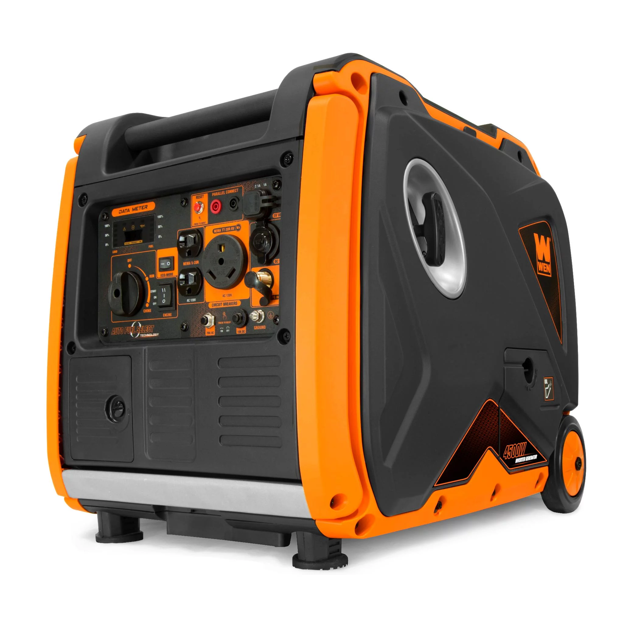 WEN Super Quiet 4500-Watt Electric Start Dual Fuel RV-Ready Portable Inverter Generator with Fuel Shut-Off - Inhomebuy