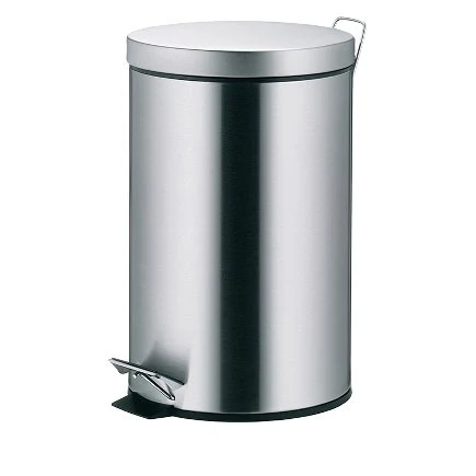 Pedal bin Silver Matt - 12L - Inhomebuy