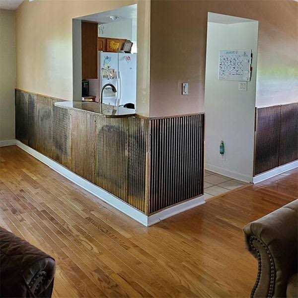 Dakota Tin 24W x 36H Colorado Corrugated Metal Wainscoting Panel - Inhomebuy