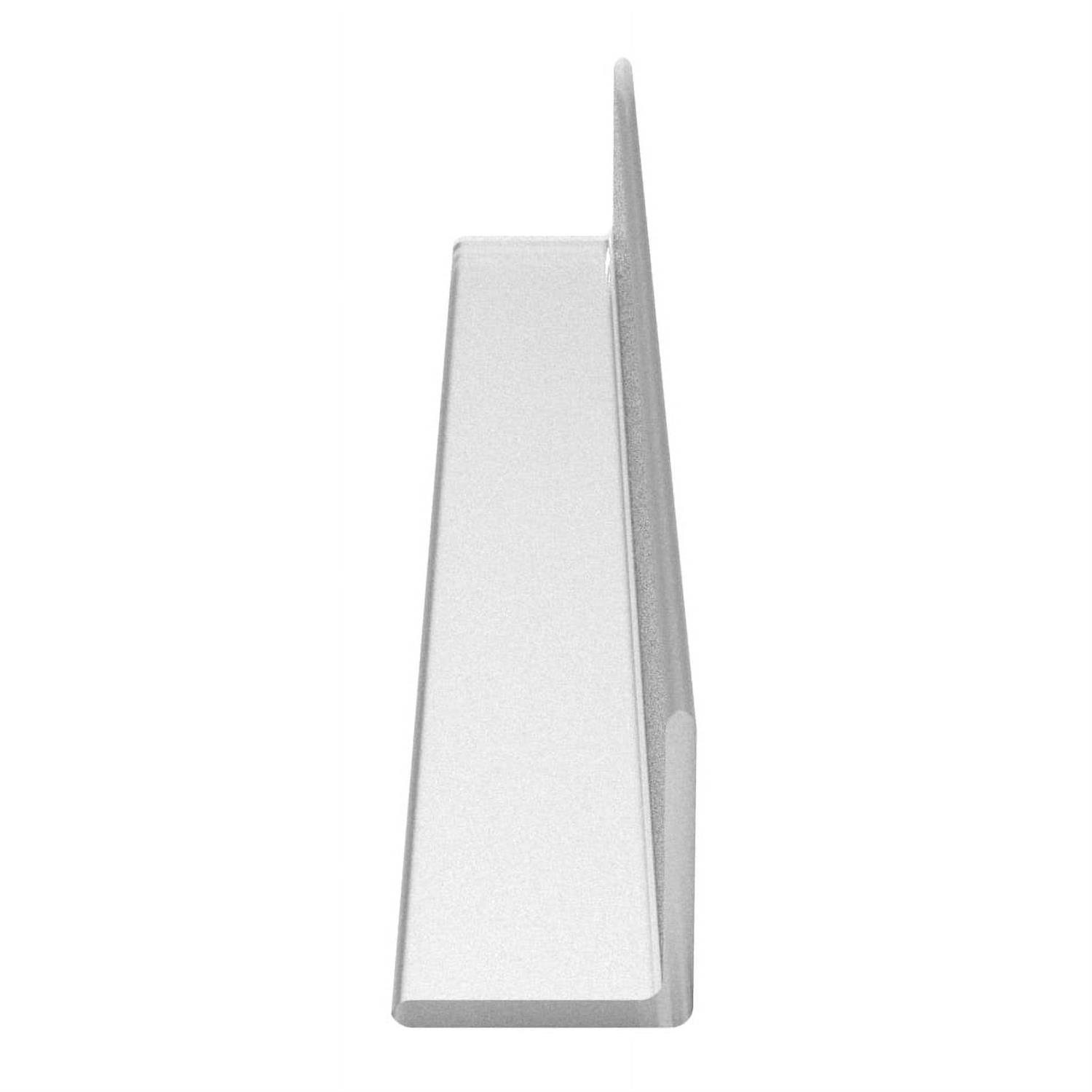 CRL Matte Black 3/8 Fixed Panel Shower Door Deep U-Channel SDCD38MBL - Inhomebuy