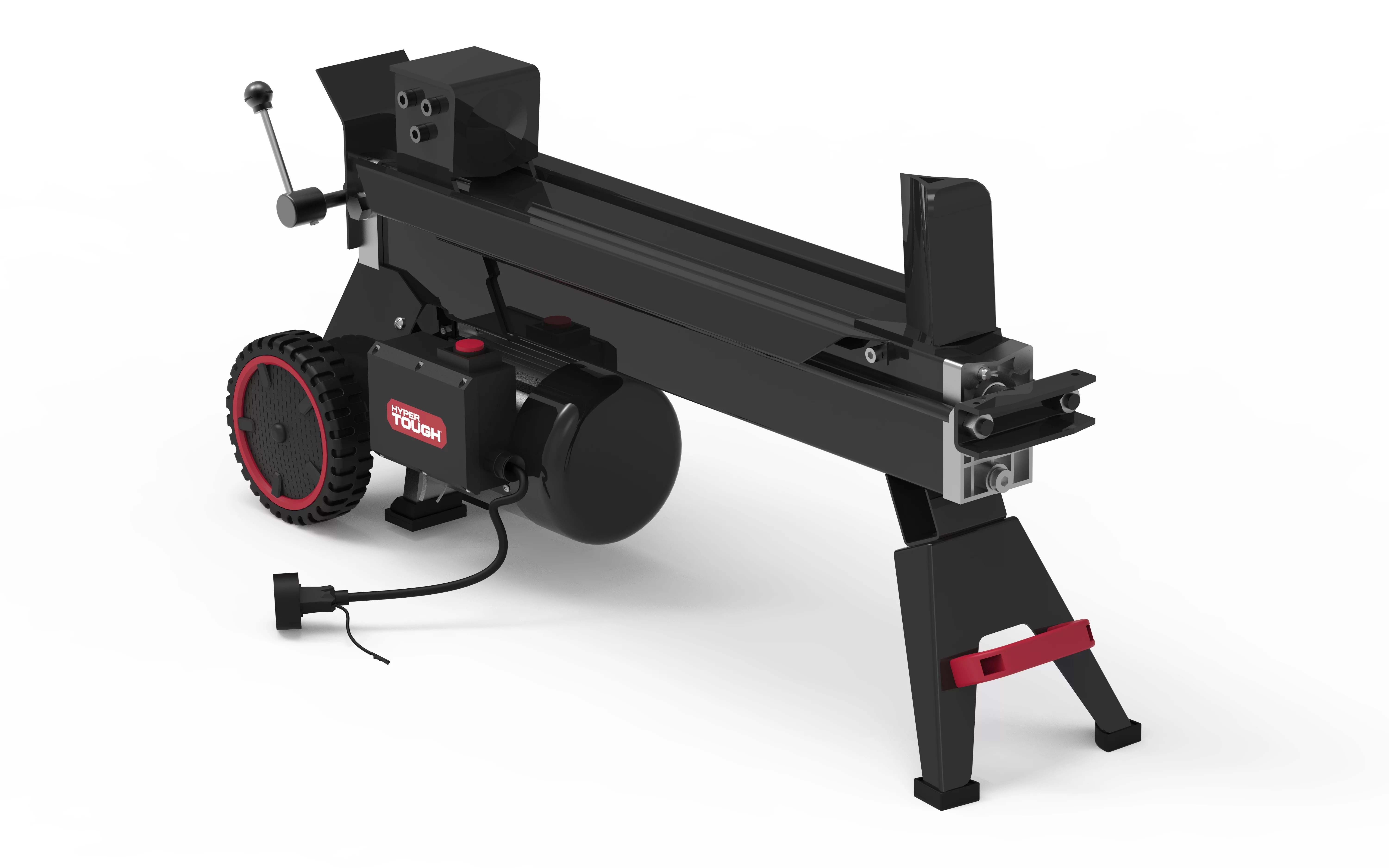 Hyper Tough 5 Ton Log Splitter, 15-Amp Induction Motor with Hydraulic Ram, Horizontal use with Vertical storage - Inhomebuy