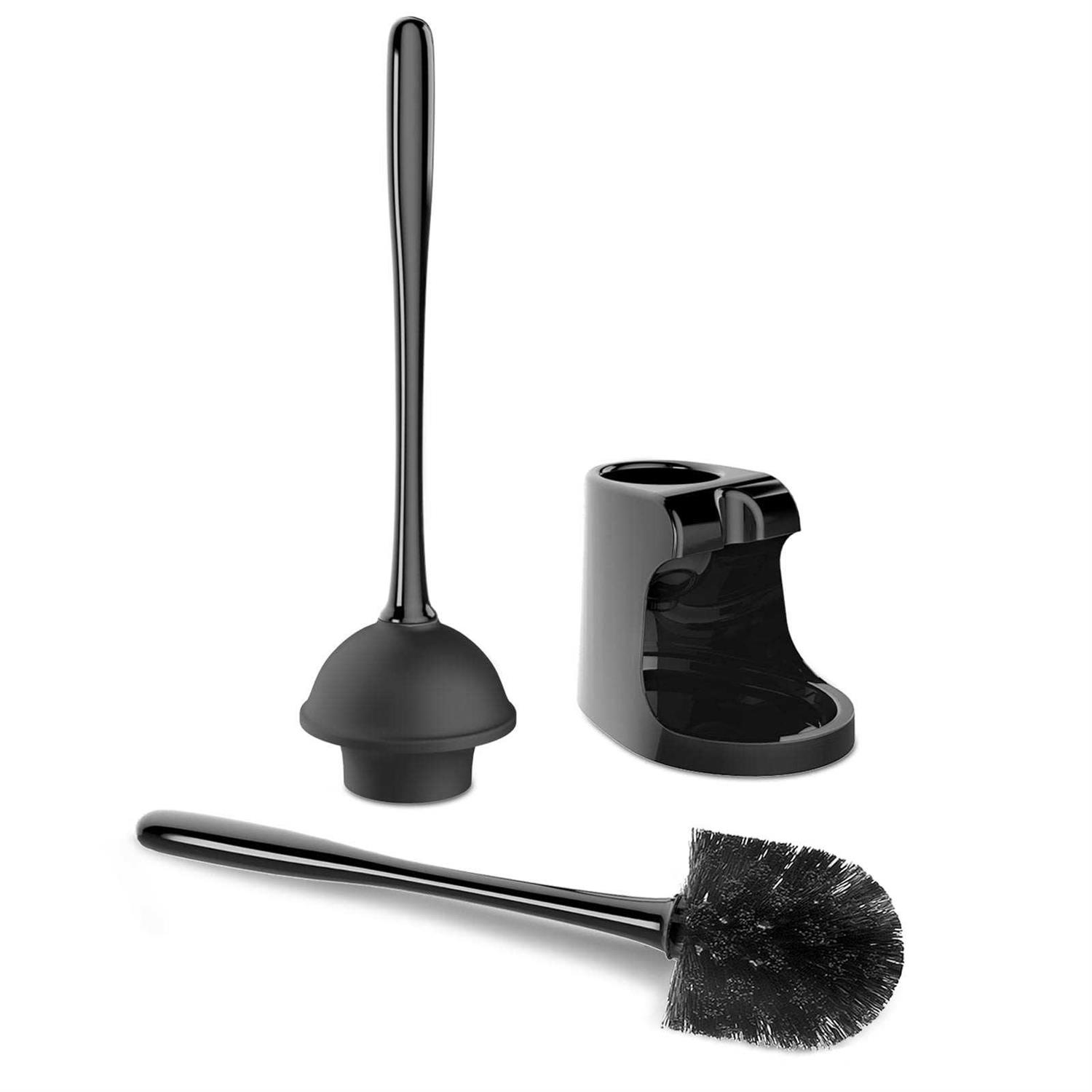 MR.SIGA Toilet Plunger and Bowl Brush Combo for Bathroom Cleaning - Inhomebuy