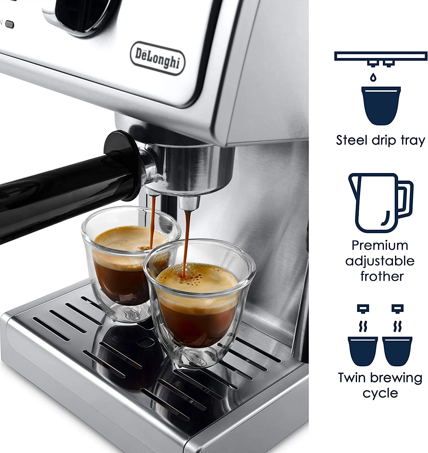 DeLonghi Espresso Maker | ECP3630 | 15 BARS, 1.0L tank, s/s - Inhomebuy