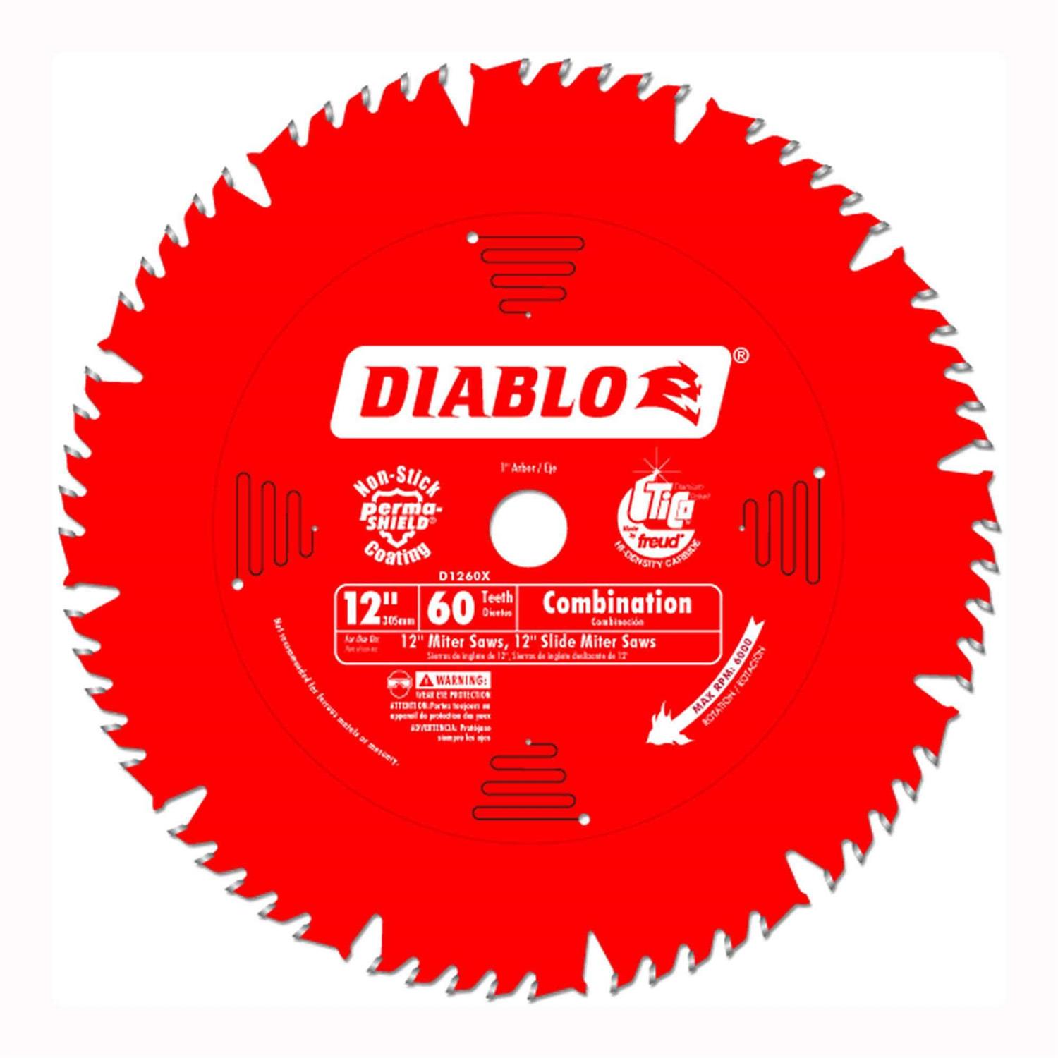 Diablo Combination Saw Blade D1260X - Inhomebuy