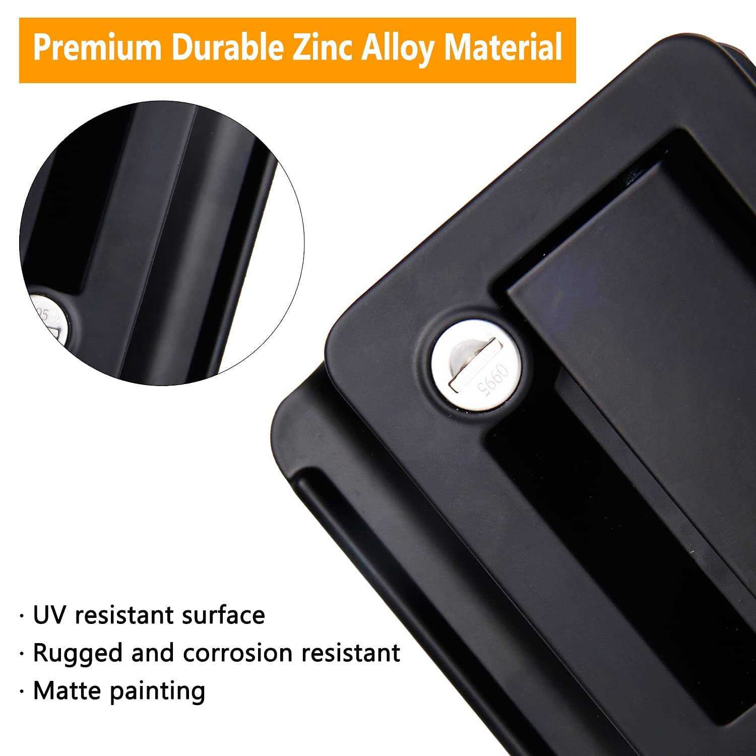 Vogrex Rv Door Lock Travel Trailer Entry Door Lock With Paddle Deadbolt - Inhomebuy