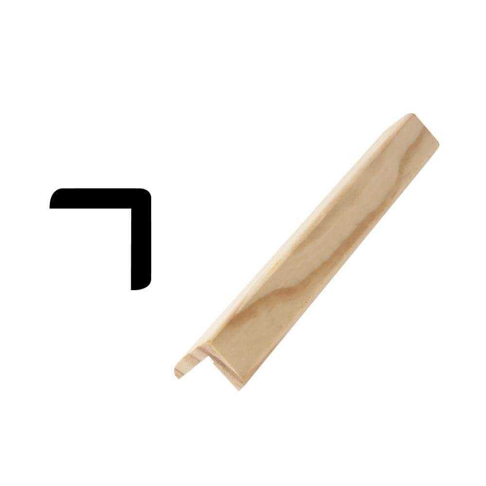 Woodgrain Millwork WM 163 11/16 in. x 1-3/8 in. x 96 in. Primed Finger-Jointed Base Cap Moulding - Inhomebuy