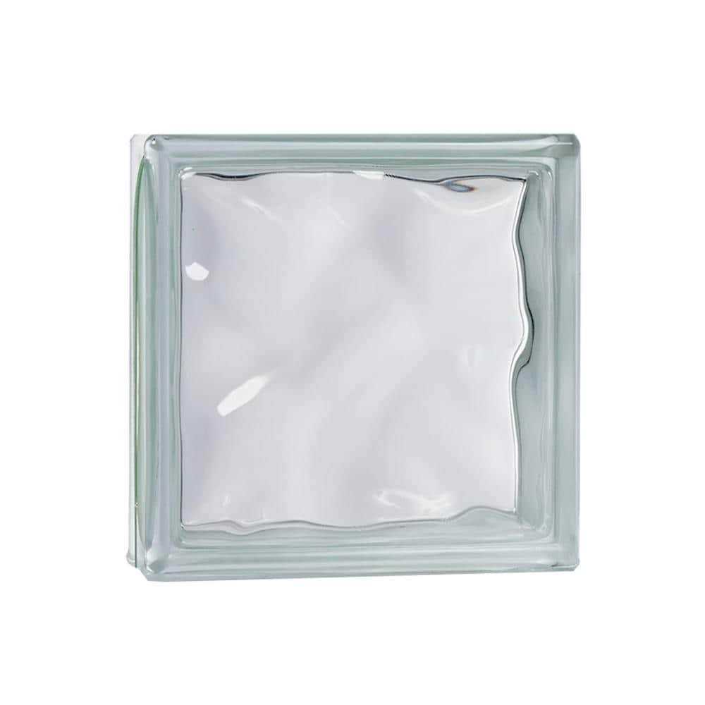 Mulia Glass Clear Wave Glass Block GBWAV - Inhomebuy