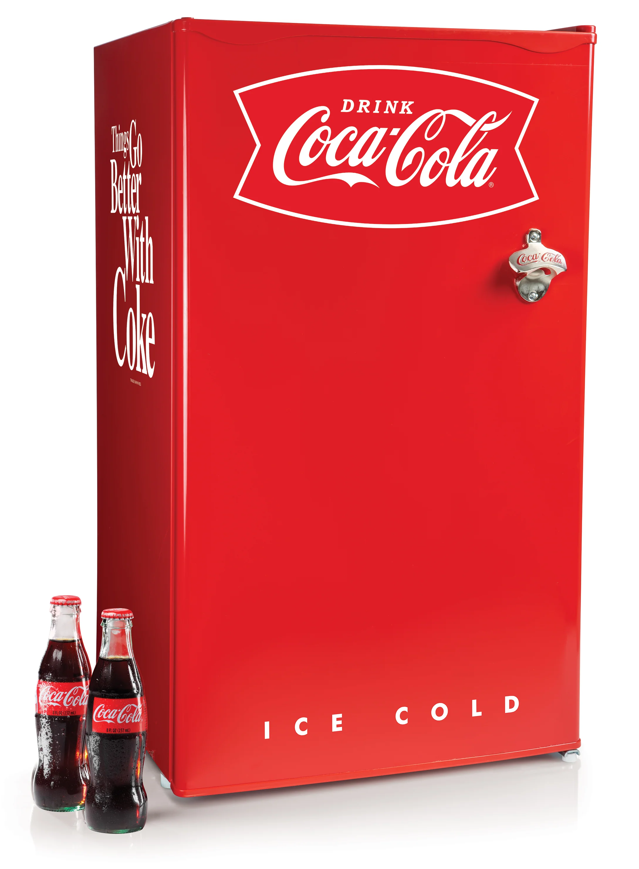 Coca-Cola 3.2 Cu. Ft. Refrigerator With Freezer, Red - Inhomebuy