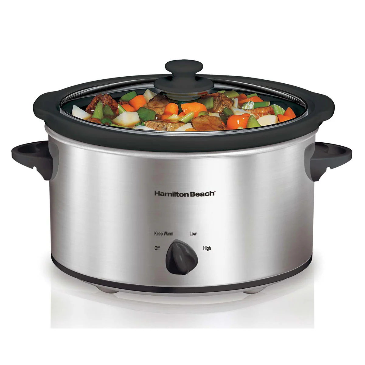 Hamilton Beach Slow Cookr 4.0L oval silver | 33140VCR - Inhomebuy