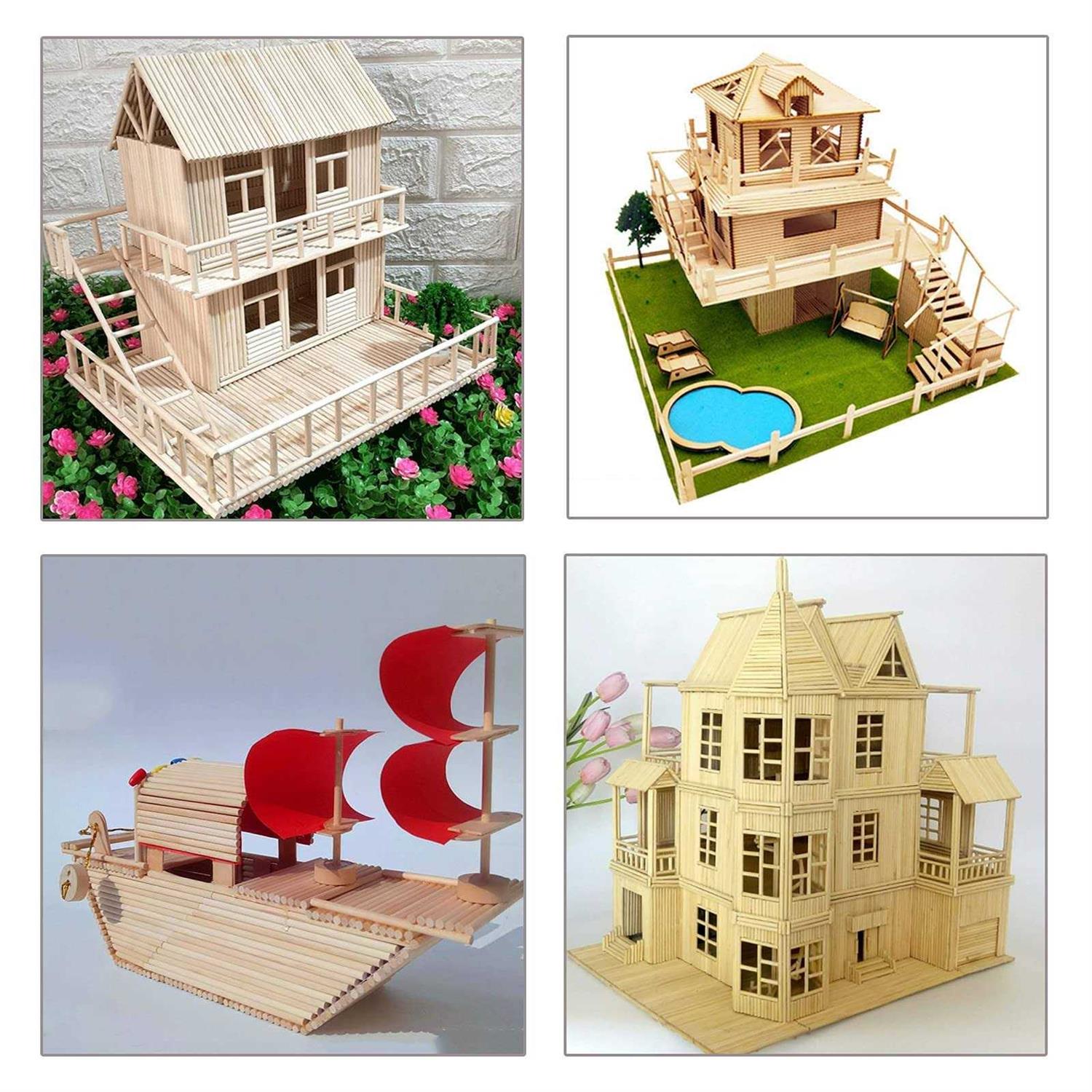 Dowel Rods Wood Sticks Wooden Dowel Rods Unfinished Bamboo Sticks - Inhomebuy