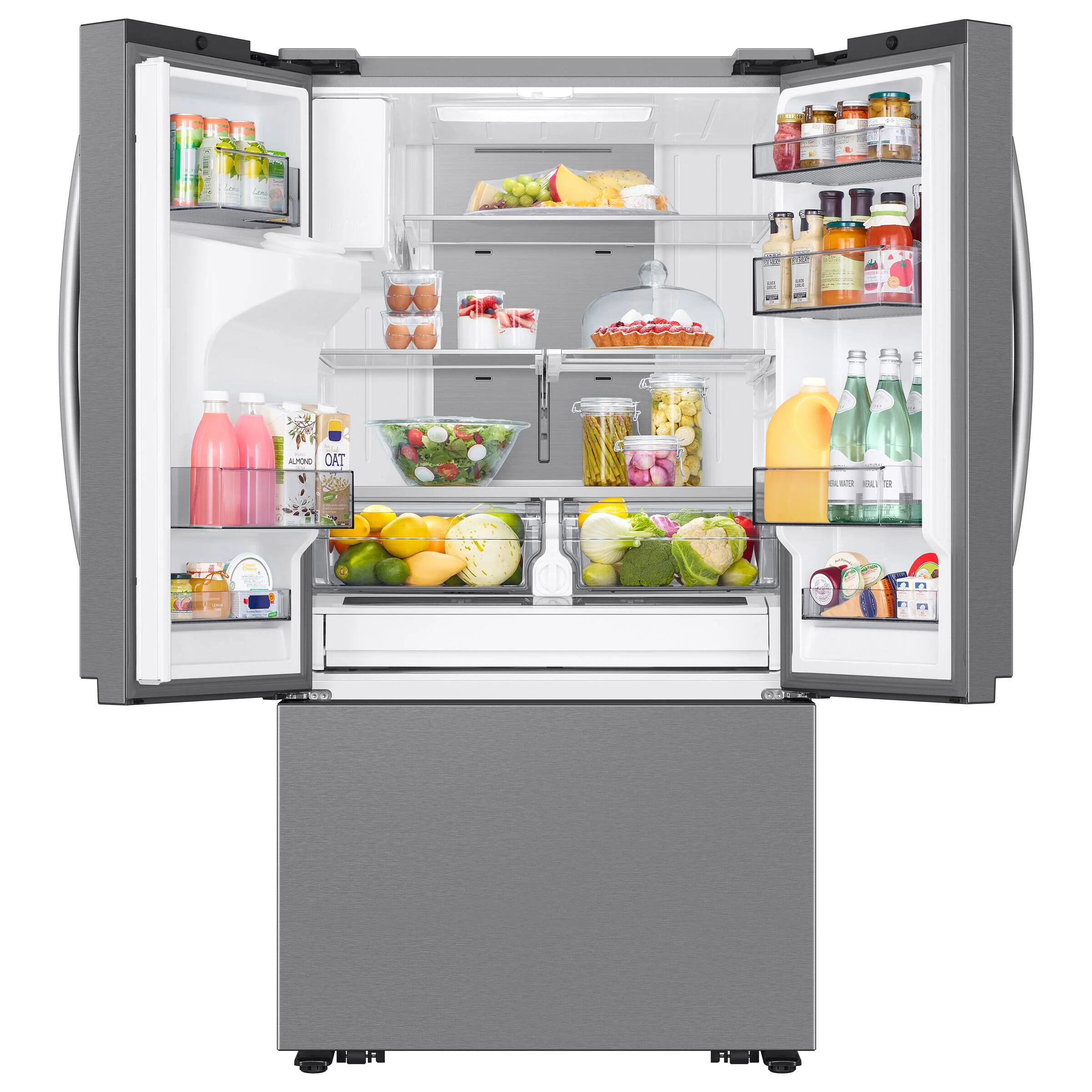 SAMSUNG 36 IN. 30.5 CU. FT. STAINLESS STEEL 3 DOOR FRENCH DOOR REFRIGERATOR WITH EXTERIOR WATER DISP - Inhomebuy