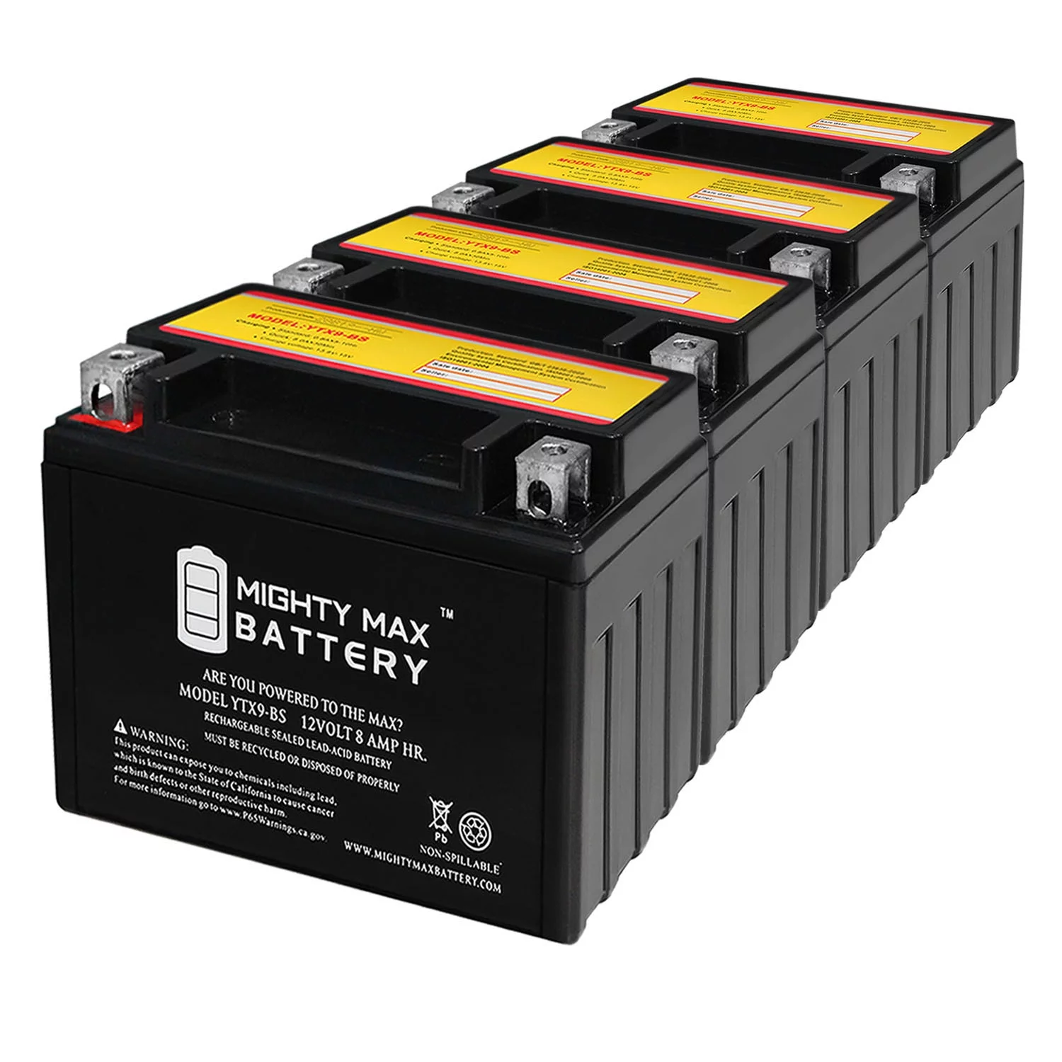 YTX9-BS SLA Replacement Battery for YTX9, GTX9-12B, ES-TX9 - Inhomebuy