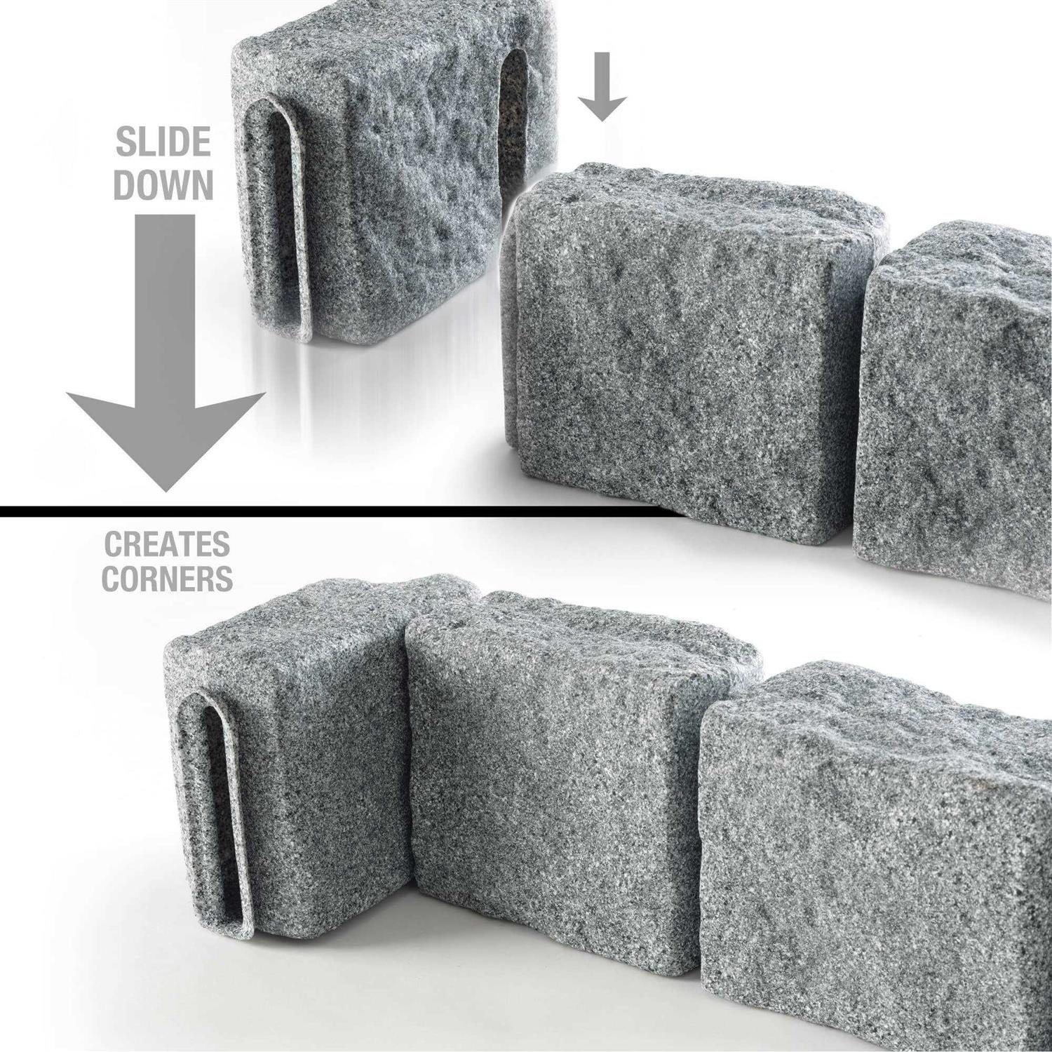 Pack of 4, Beuta 6-Block Sections w/ Landscape Spikes - Inhomebuy