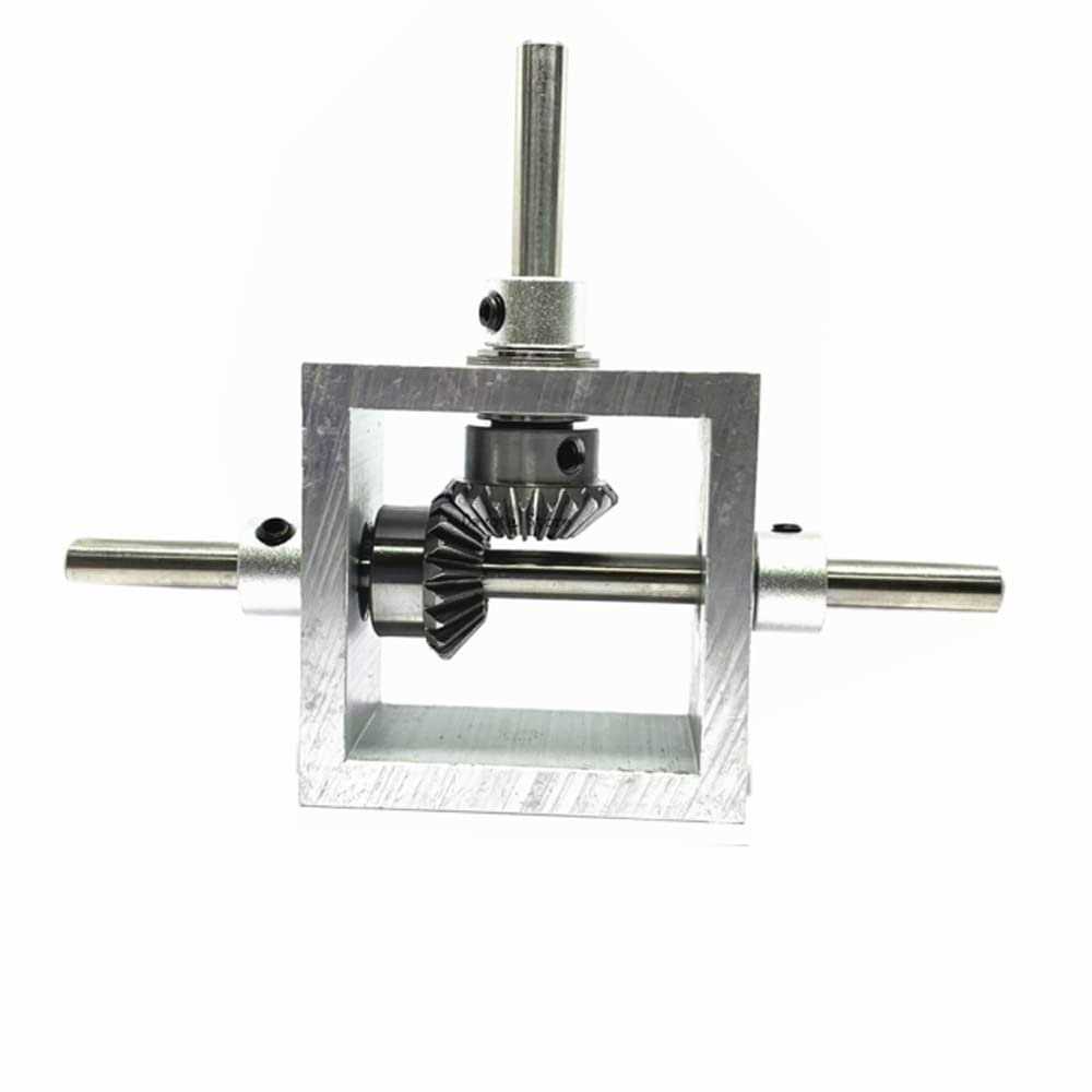 Pgfun 1:1 Right Angle Bevel Gearbox 1 Module 20 Teeth 90A Angle Drive Steering Gear Device Simple Mechanical Diy Module - Inhomebuy