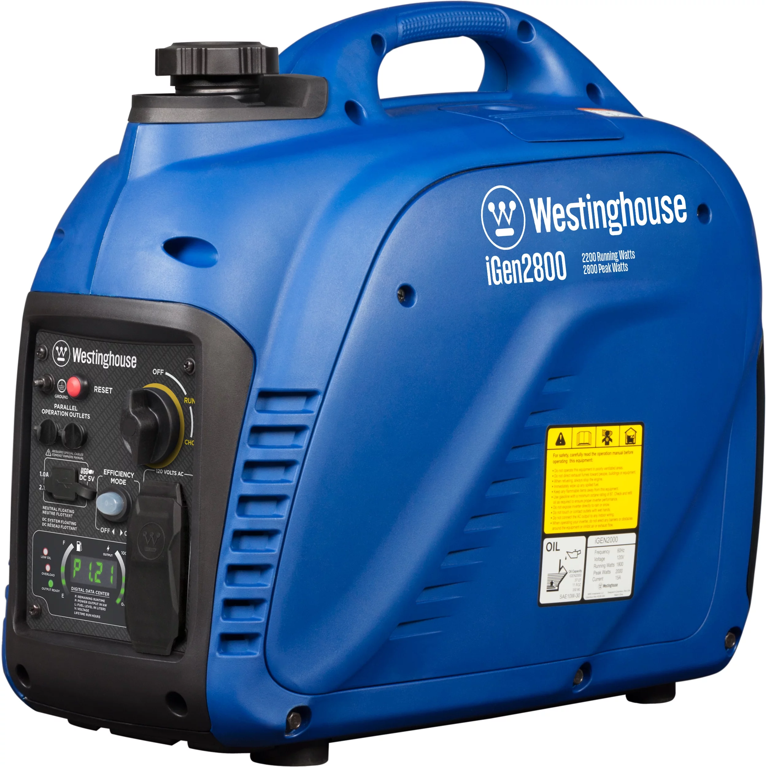 Westinghouse 2800 Peak Watt Portable Gas Inverter Generator - Inhomebuy