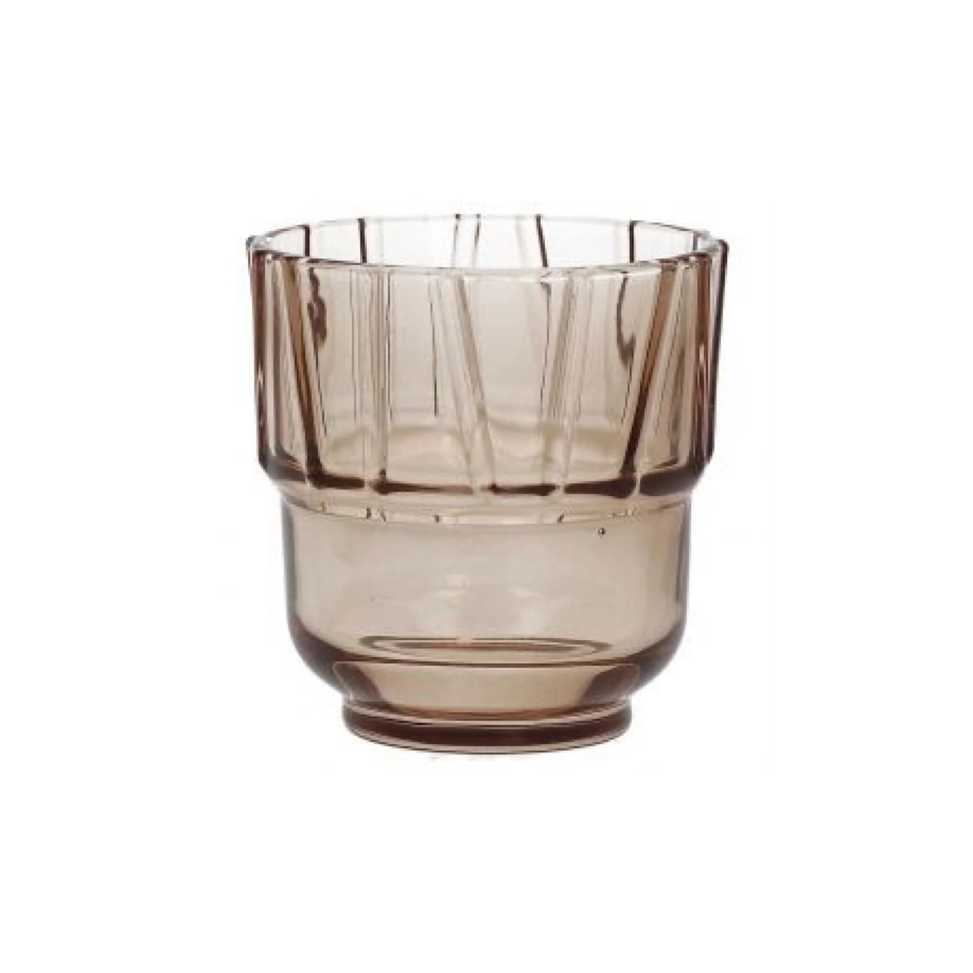 Bamboo Line Stackable glass 245ml Grigio - Inhomebuy