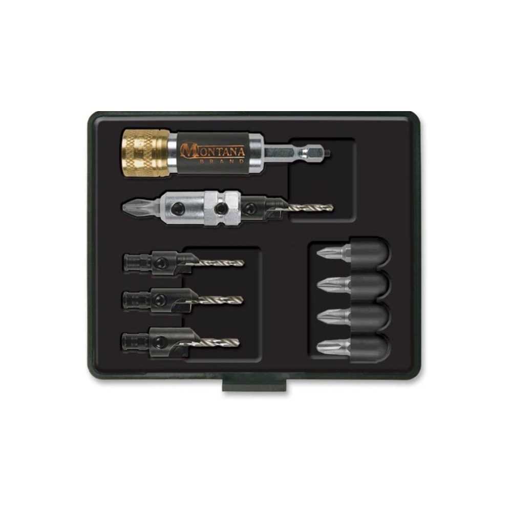 Montana Brand MB-63122 16 Piece Self-Centering Drill & Driver Set - Inhomebuy