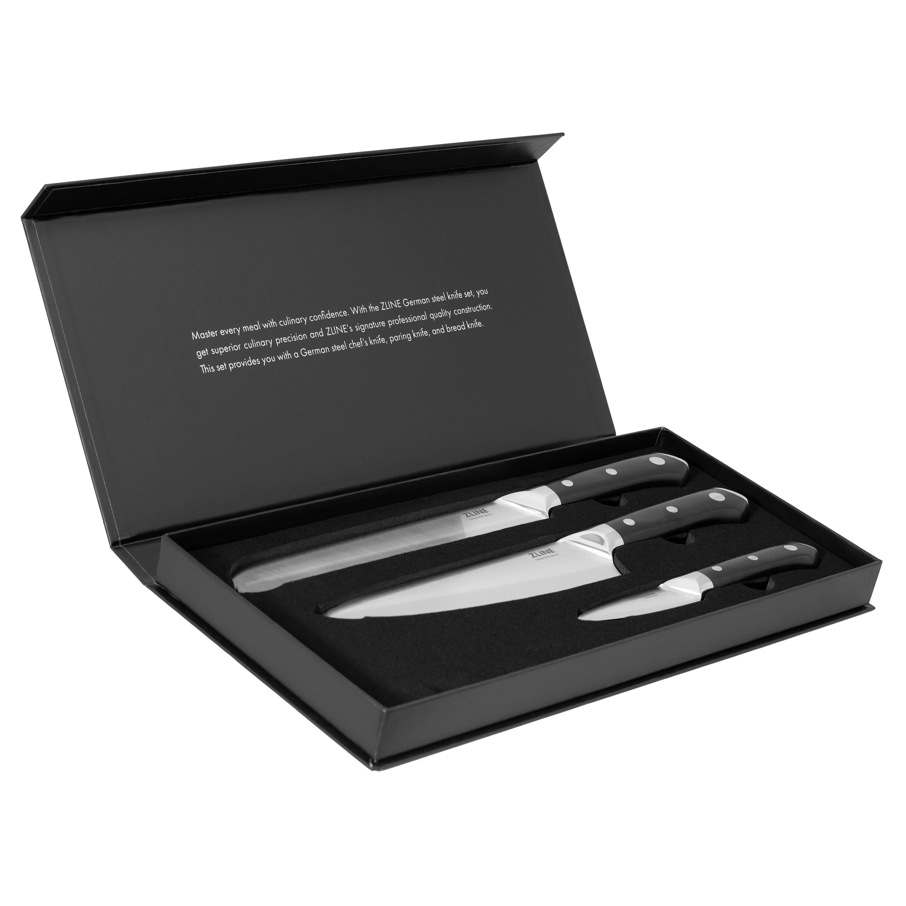 ZLINE 3-Piece Professional German Steel Kitchen Knife Set, KSETT-GS-3 - Inhomebuy