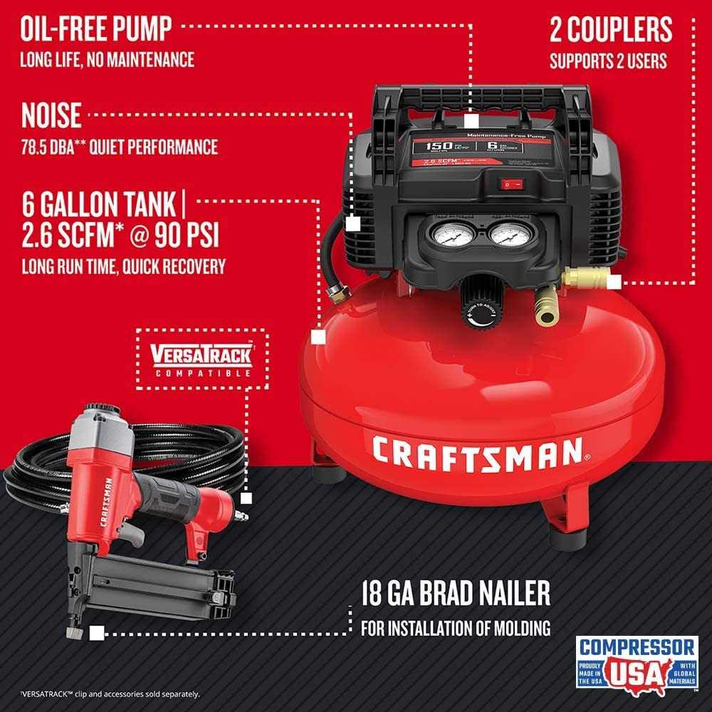 Craftsman Air Compressor 6 Gallon Pancake - Inhomebuy