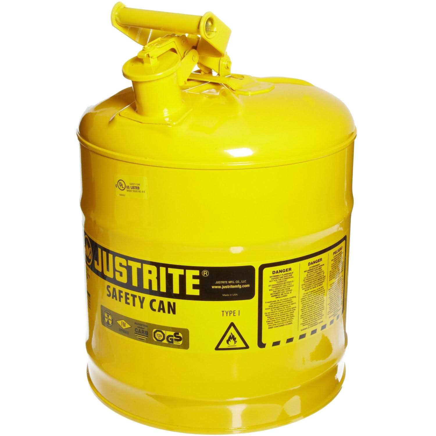Justrite Type I Safety Can 7150100 - Inhomebuy