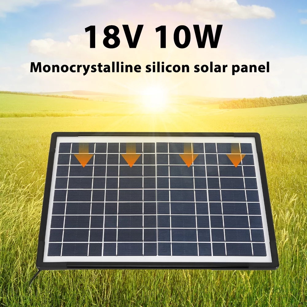 10W Portable Power Station, 5A Solar Generator with 1 DC 12V Ports/2 2.1A USB Ports, Portable Power Bank For Camping Outdoor Family Rv Emergency - Inhomebuy