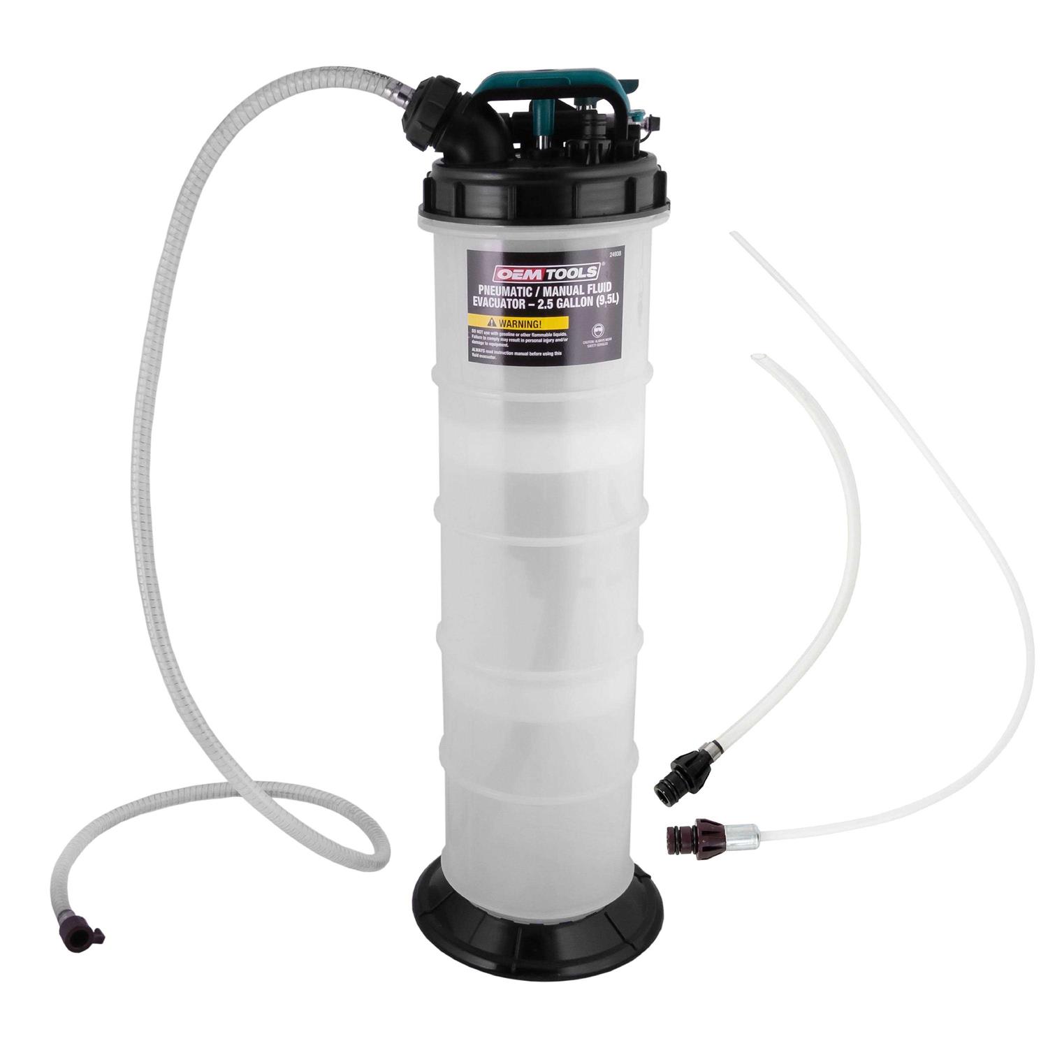 OEMTOOLS 24937 Pneumatic/Manual Fluid Extractor 1.5 Gallon - Inhomebuy